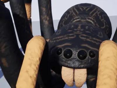 Giant Spider Low-poly 3D model