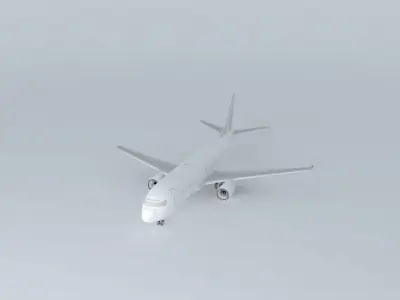 Boeing 737-400 Template Free 3D model