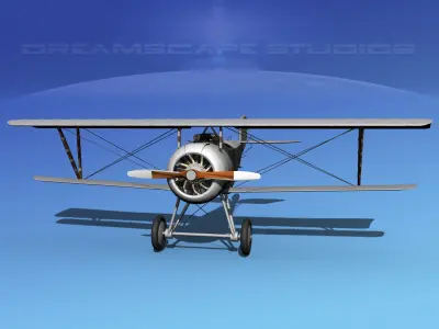 Nieuport 17  Bare Metal 3D model