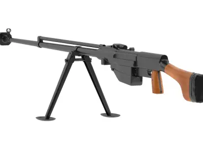 PTRS-41 air rifle 3D model