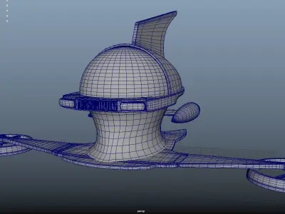 mazinger aircraft Free 3D model