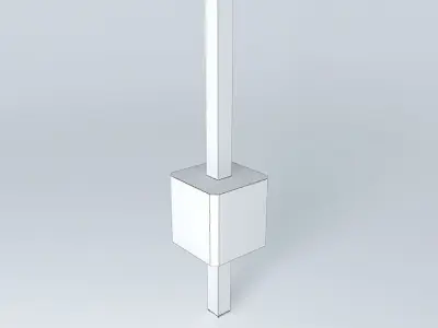 Square Pin Connector Free 3D model