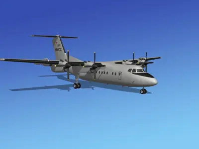 Dehavilland DHC-7 US Army 3D model