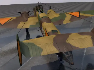 Fokker TV 3D model