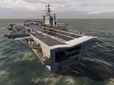 USS Nimitz CVN-68  Nuclear Aircraft Carrier 3D model