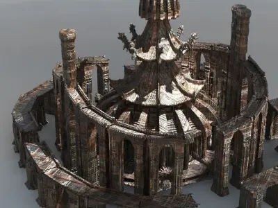 Dragon Master Shinto tower 2 3D model