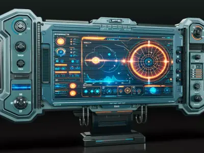 Sci-Fi Monitor Panel  3D model