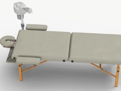 Portable Massage Table and Facial Steamer 3D model