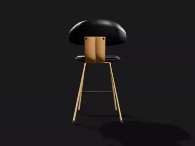 Bar stool Free low-poly 3D model