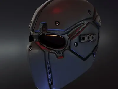 Devtac Ronin Ballistic Mask BASIC Low-poly 3D model