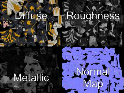 Insect Warrior Rigged and Animated D Model with Wings and Armor Low-poly 3D model