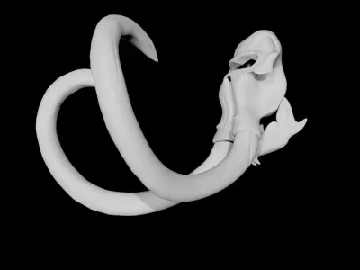 Mammoth Skull Low-poly 3D model