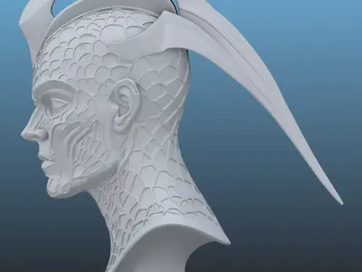 Cyber-Scout Bust PM-85 3D print model