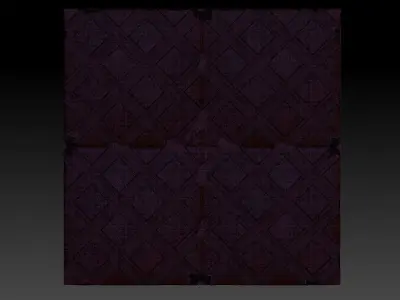 3D WALLPANEL 600MM x 600MM Free 3D model