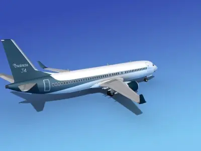 Boeing 737-800 BBJ 2 3D model