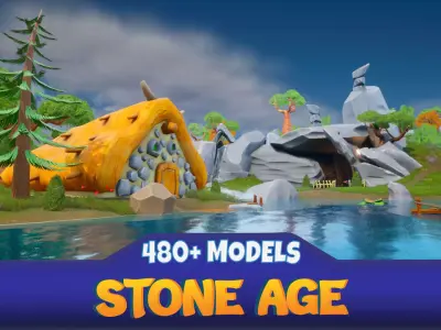 Stone Age Environment 3D model
