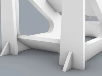 Solas Life Raft with Ramp Low-poly 3D model