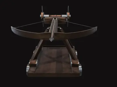 Medieval Ballista New Low-poly 3D model
