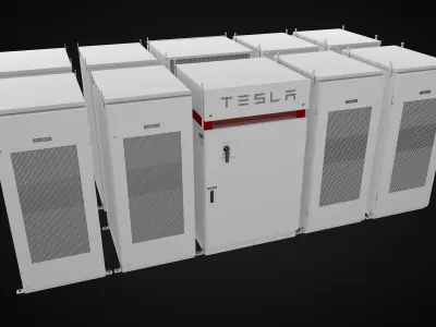 Energy Storage System Tesla Powerpack 3D model