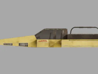 Ute Speeder Variant C - Star Wars Downunder Low-poly 3D model