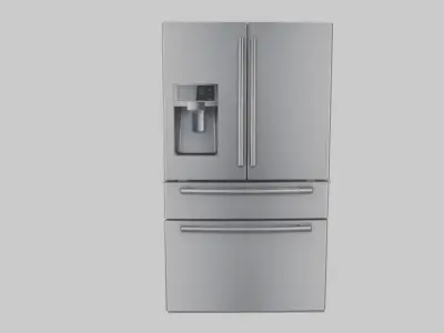 refrigerator samsung fridge freezer Low-poly 3D model
