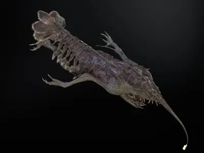 Mutant7R1 Low-poly 3D model