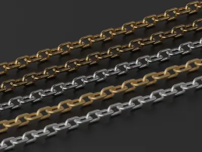 Chain set of links 3D model
