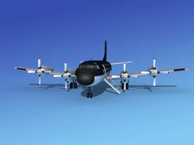 Lockheed L-188 Electra HP Air Charter Intl  3D model