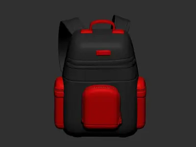 backpack high poly sculpt 3d printable ver 7 3D model 3D model 3D model get