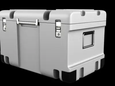 Sci-fi Box Low-poly 3D model 7