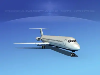 Douglas DC-9-50 Executive 5 3D model