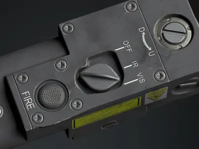 Tactical PEQ CQBL-1 GameReady Low-poly 3D model