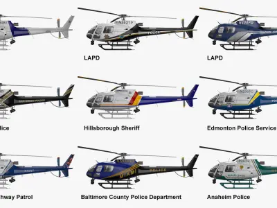 AS350 Police Helicopters Collection Vol 1 