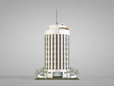 Commercial Cylindrical Building 3D model