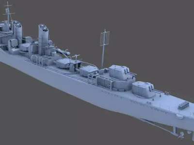 IJN FUBUKI - Commercial license - 1-100 scale 3D print model