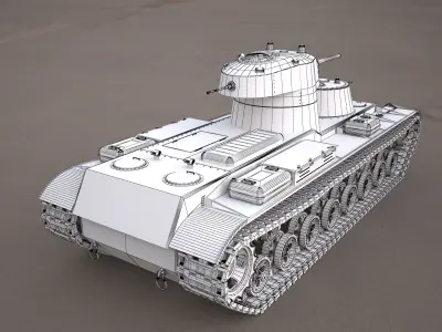 SMK military tank 3D model 3D model