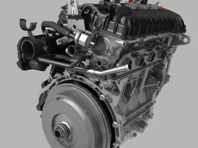 Mitsubishi Engine 3D model