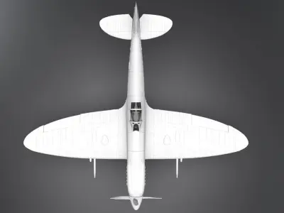 Spitfire scale model 3D print model
