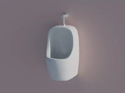Urinal on wall Free 3D model purchase