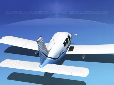 Piper PA-28-235 Cherokee  V07 3D model