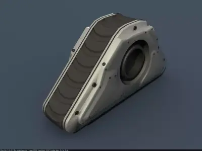 tank track sci fi Low-poly 3D model
