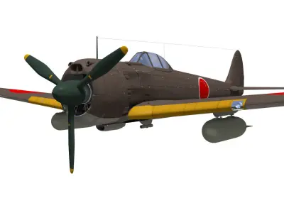 Ki43 Hayabusa type3-otsu 3D model