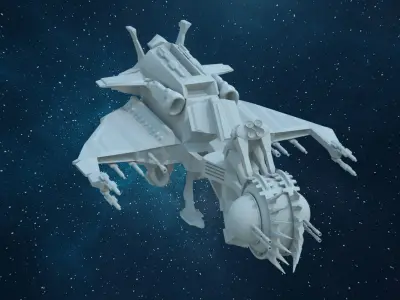 Spaceships - Future Team 3D model