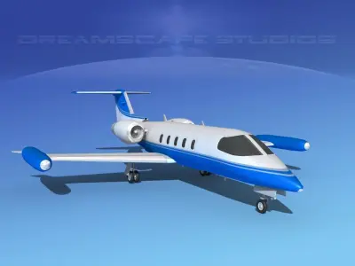 Gates Learjet 35 V14 3D model