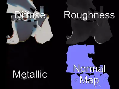 Hammerhead Shark Animated model pack Low-poly 3D model