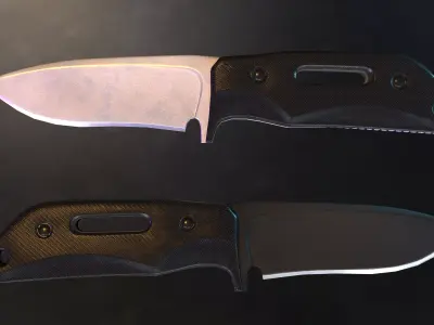 Tactical Combat Knife - Low Poly - Game Ready Low-poly 3D model