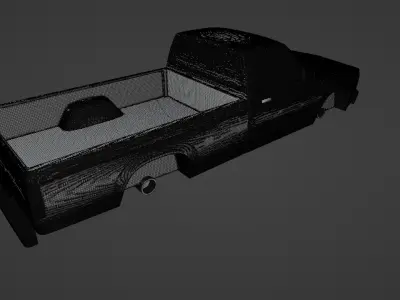 Chevrolet S10 1990 Pickup Single Cab Long Bed High Poly  3D print model