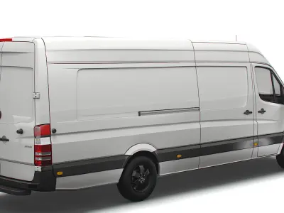 Mercedes Sprinter Cargo Van L4H2 2018 3D model