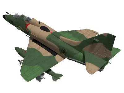 Douglas A-4SU Super Skyhawk two-seater 3D model