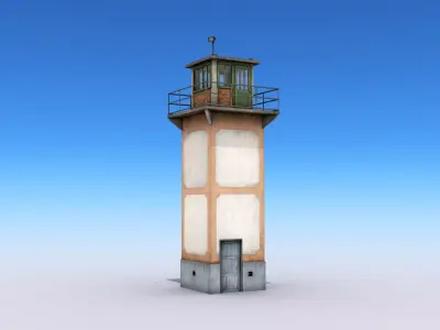Guard Tower Low-poly 3D model